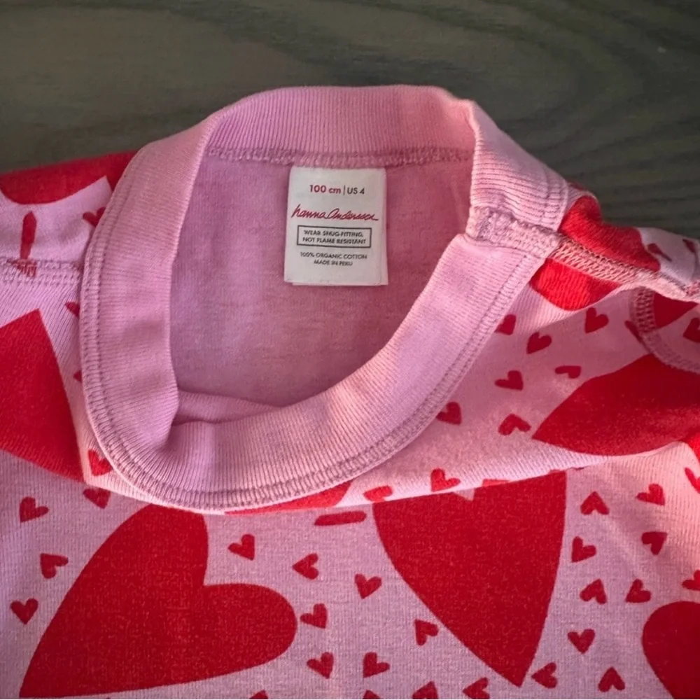 HANNA ANDERSSON LONG JOHN PAJAMAS IN FULL HEARTS